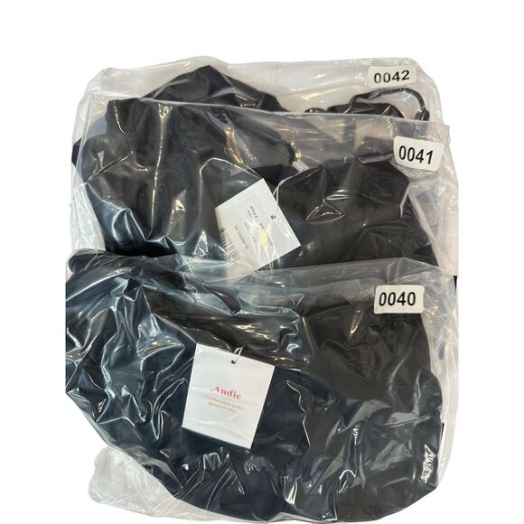 Andie Swim The Sardinia Black Minimalist Resort One Piece NWT Medium - Picture 7 of 7